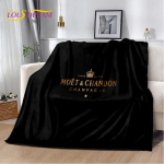 Champagne Moet &; Chandon tekk, flanellist tekk visketekk, soe tekk kodu elutuppa magamistuppa voodid diivan kontor kingitused 180x230cm