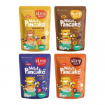 Slurrp Farm Tervislik Pannkookide Armastajate Komplekt | Mustikas, Klassikaline, &Scaron;okolaad & Banaan | 100% Taimetoitlane Tervislik Hommikus&ouml;&ouml;k Lastele & T&auml;iskasvanutele, 150G*4 300GM