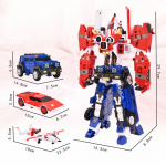 3 &Uuml;HEKS 1 Tobot Transformeeruv Robot Autoks M&auml;nguasi Korea Multifilm Vennad Anime Tobot Transformeeruv Auto Lennuk M&auml;nguasjad Lastele Kingitus