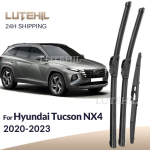 Hyundai Tucson NX4 NX4E NX4A MK4 jaoks - Esiklaasi ja tagaklaasi kojamehed Tuuleklaasi kojamehed Aknaharjad 26 +16 +12 Hyundai Tucson NX4 black