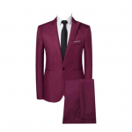 2tk/komplekt Meeste &uuml;hev&auml;rviline &auml;ririiete rev, pikkade varrukatega, &uuml;herealine bleiser Slim Fit, keskmise k&otilde;rgusega pikkade p&uuml;kste komplekt XL