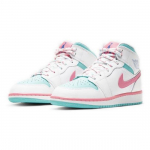 Air Jordan 1 Mid digitaalne roosa 555112-102 EU 38.5 valge