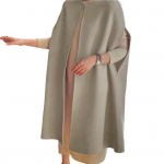 Jaapani stiilis Batwing Fit varrukateta paks soe mantel naistele s&uuml;gistalv avatud &otilde;mblus &uuml;hev&auml;rviline pikk kampsun keeb beež