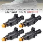 4 tk k&uuml;tusepihusti Volvo 745 940 240 740 2.3L Peugeot 405 85-95 0280150734 jaoks