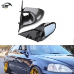 L&auml;ikivmust Risti K&uuml;lje tahavaatepeegel 1996-2000 Honda Civic 4-ukselisele EK-le Sinise tooniga Gloss Black EK [Pair]