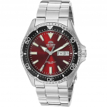 Renoveeritud Orient Kamasu Mako III RA-AA0003R19B RA-AA0003R39B Automaatne 200M Meeste k&auml;ekell pruun/vaarika