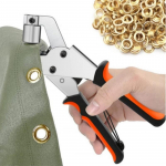 300-osaline 10 mm metallist aasadega komplekt paigaldust&ouml;&ouml;riista ja k&auml;sipress tangidega Gold - 300 Sets 10mm Eyelets with Pliers and Box