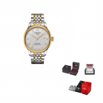 TISSOT Le Locle kollektsioon Automaatne mehaaniline liikumine Meeste k&auml;ekell Kell 39,3 mm H&otilde;bedane sihverplaat T006.407.22.033.01 Regular Watch Box