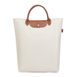 Longchamp Le Pliage Originaalsari Logo N&ouml;&ouml;pkinnitusega Taaskasutatud Pol&uuml;amiidist K&auml;sikott Naiste kott Beež 10168089P71 Basic Set (Bag)