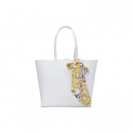 Versace Jeans Couture Kuldne Logo Klassikaline Tr&uuml;kisega Sall Koti-Kott Naiste koti-kott Valge 74VA4BAF-ZS467-003 Basic Set (Bag+Dust Bag)