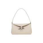Longchamp &uuml;hev&auml;rviline metallik bambusest k&auml;epidemega nahast &otilde;lakott v&auml;ike naiste kott valge 10230HPN555 Basic Set (Bag+Dust Bag)