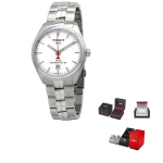 TISSOT PR100 Kollektsioon Automaatne Mehaaniline Liikumine 100m Veekindlus Meeste Kell Kell 39mm H&otilde;bedane sihverplaat T101.407.11.011.00 Silver Dial gray