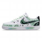 Nike Court Vision 1 Slip Resistant Cushioning Abrasion Resistant Low top Skateboard Shoes Men's Light Green DH2987-101 (Team656-) 38