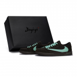 Travis Scott X Jordan Air Jordan 1 Vintage Korvpallijalatsid Unisex Madalad Tiffany DM7866-202(Team80-S-BOX) 41