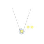 Swarovski Sunshine P&auml;ikesemustriga Kaelakee ja K&otilde;rvar&otilde;ngaste Komplekt Naiste Ehted Pinnatud Valge kullaga 5480464 Box+Shopping Bag (Random Color)