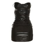Aukudega Minikleit Naistele Seksikas Rinnale Wrapitud Varrukateta Kehakujundav Bodycon Daamide Klubi R&otilde;ivastus Kleit M must