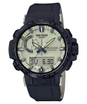 Casio meeste roostevabast terasest 100M veekindel digitaalne &auml;ratuskell kvartsmehhanismiga PRW-60YGE-1A must