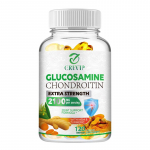 Gl&uuml;koosamiini ja kondroitiini kapslid, t&auml;iesti looduslikud, 2100 mg portsjoni kohta, sobivad t&auml;iskasvanutele. 120