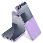 &Uuml;li&otilde;huke plastikust k&otilde;va &uuml;mbris Samsung Galaxy Z Flip 7 jaoks P&otilde;rutuskindel kaitsev matt &otilde;huke telefoni kate Galaxy Z Flip7 &uuml;mbrise jaoks No glass&Galaxy Z Flip7 lilla
