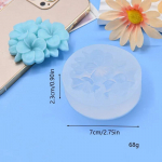Nelgi lillega silikoonist koogivorm 3D fondandi vorm cupcake'i, želee, kommi, &scaron;okolaadikoogi kaunistamiseks k&ouml;&ouml;gi k&uuml;psetust&ouml;&ouml;riist vormid Flower