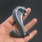 3D Metall Kobra Madu Kobra 3D Embleem Kleebis Metall Auto Auto Shelby Mustang Kuldne, H&otilde;bedane GT MYCT-54