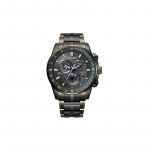 CITIZEN Eco-Drive Seeria Multi-station Raadiolaine Roostevaba Teras Veekindel P&auml;ikeseenergia Kvarts Terasrihm Meeste K&auml;ekell Must T&auml;hik CB5887-55H must
