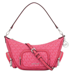 Michael Kors Mk Merritt Reguleeritava &Otilde;larihmaga Kaetud L&otilde;uendist S&uuml;nteetilisest Nahast K&auml;ekott Naiste k&auml;ekott Lilla 35R6S0WC1V-PINK Basic Set (Bag+Dust Bag) pink