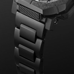CASIO PRO TREK seeria 100 meetrit veekindel, baromeetriline k&otilde;rgusn&auml;idik, madala temperatuuri vastupidavus, p&auml;ikesetoitega kvarts, titaanist rihm, , mina PRW-B1000WM-1 must