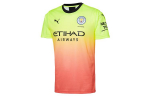 PUMA Manchester City T-s&auml;rgid Meeste Roosa Kollane &Uuml;mmarguse kaelusega M&otilde;&otilde;dukas Sirge l&otilde;ige 755594-03 XS