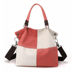 Vabaaja naiste l&otilde;uendist kott Crossbody kott Moodne Patchwork v&auml;rvi kontrastsus &otilde;lakott naistele One Size punane