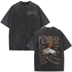 Pestud Vintage Rapper Kendrick Lamar Albumi Merch T-s&auml;rgid Meeste R&otilde;ivad Hip Hop Retro &Uuml;le suuruse T-s&auml;rk Moe Trend T-s&auml;rk S mitmev&auml;rviline