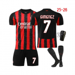 (#7 Gimenez) 25-26 AC Milan kodus&auml;rgid Jalgpallis&auml;rgid lastele ja t&auml;iskasvanutele 16#