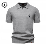 Ralph Lauren Suvine Tikand Suur Ananassimuster Villane Polo Kampsun Meeste &Auml;riks, Kullakaelus, Meeste L&uuml;hikeste Varrukatega Kampsun S