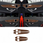 Mercedes W205 Benz GLC C-klassi 2014-2020 jaoks Klaverimustast Auto Siseuksepaneeli Liist Dekoratiivne Kleebis Auto Tuuning Tarvikud Sandalwood Color