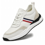 Mood Uued Ehtsast Nahast Meeste K&otilde;rgust Suurendavad Kingad 4/6/8CM Vabaaja Vabaajajalatsid Meestele Mood Spordijalatsid Meestele Suurus 37-43 37 valge