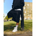 BeatStreet Kotised Spordijooks Suvine Vabaaja Korvpall Y2K Harajuku T&auml;navamood Akr&uuml;&uuml;lkootud K&otilde;rge V&ouml;&ouml;koht Capri L&uuml;hikesed P&uuml;ksid Meestele ja Naistele S must