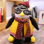 Armas pehme K&auml;nguru s&otilde;ber Hugsy pl&uuml;&uuml;sist pingviin pehmo hubaseks uneajaks 27cm/10.6in