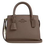 COACH ANDREA CARRYALL Peen vasikanahast &otilde;lakott, Crossbody kott, K&auml;ekott V&auml;ike Naiste Beež Basic Set (Bag + Dustproof Bag) parkkoor