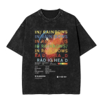 R-Radioheads Armastab Vikerkaari Pesitud T-s&auml;rk Harajuku T-s&auml;rk L&uuml;hikeste Varrukatega Streetwear T-s&auml;rk Suvine Puuvillane &Uuml;mmarguse Kaelusega Suurem Suurus T-s&auml;rgid S mitmev&auml;rviline