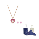 Swarovski Idyllia s&uuml;damekujulise ripatsiga kaelakee F-Original brand box roosa kuldne v&auml;rv