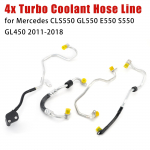 4x Turbo jahutusvedeliku voolikuliin Mercedes CLS550 GL550 E550 S550 GL450 2011-2018 jaoks