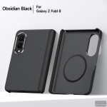 Sulada Grids Nahk PC Magsafe'i jaoks Kaaned Samsung Galaxy Z Fold8 ZFold8 Ultra Topeltliigendiga Metallist R&otilde;ngashoidja Soomus Tagakaas Galaxy Z Fold 8 gray
