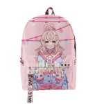Klassikalised Uudsus VTuber Pipkin Pippa Anime 3D Prinditud Koolikotid Unisex Oxford Veekindel M&auml;rkmik Multifunktsionaalsed Reisi seljakotid black