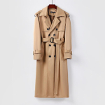 Trenchcoat Meeste K&otilde;rge L&otilde;puga Briti Pikk P&otilde;lvpikk Tsiviiljakk L beige