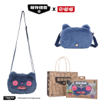 Originaal Fuggler Alley Cat Pehmem&auml;ngu kott Kassisilmadega veidrik Kortsuke McStinkles Crossbody kott naistele S&uuml;nnip&auml;evakingitus gray