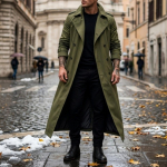 Uus eriti pikk meeste trenchcoat &Otilde;huke tuulekindel jakk v&ouml;&ouml;ga &Uuml;lesuuruses tuulejakk meestele XL gray