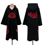 HOLOUN Anime Uchiha Itachi Uchiha Sasuke Cosplay Kost&uuml;&uuml;m Tikand Kotkaklubi Keep Pain Konan Sasori Halloween J&otilde;ulud S-2XL as the picture-L brown