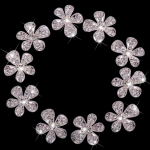 Phenovo Crystal Flower Rhinestone nupud DIY k&auml;sit&ouml;&ouml; kaunistus h&otilde;be