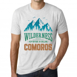 Ultrabasic Homme Graphique Tee-s&auml;rk Graafiline T-s&auml;rk Wilderness COMOROS White Smoke XS valge suitsuv&auml;rv