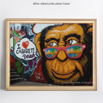 5D DIY Teemantmaali Joonisfilm Graffiti Teemanttikandid Rhinestone 20X30CM